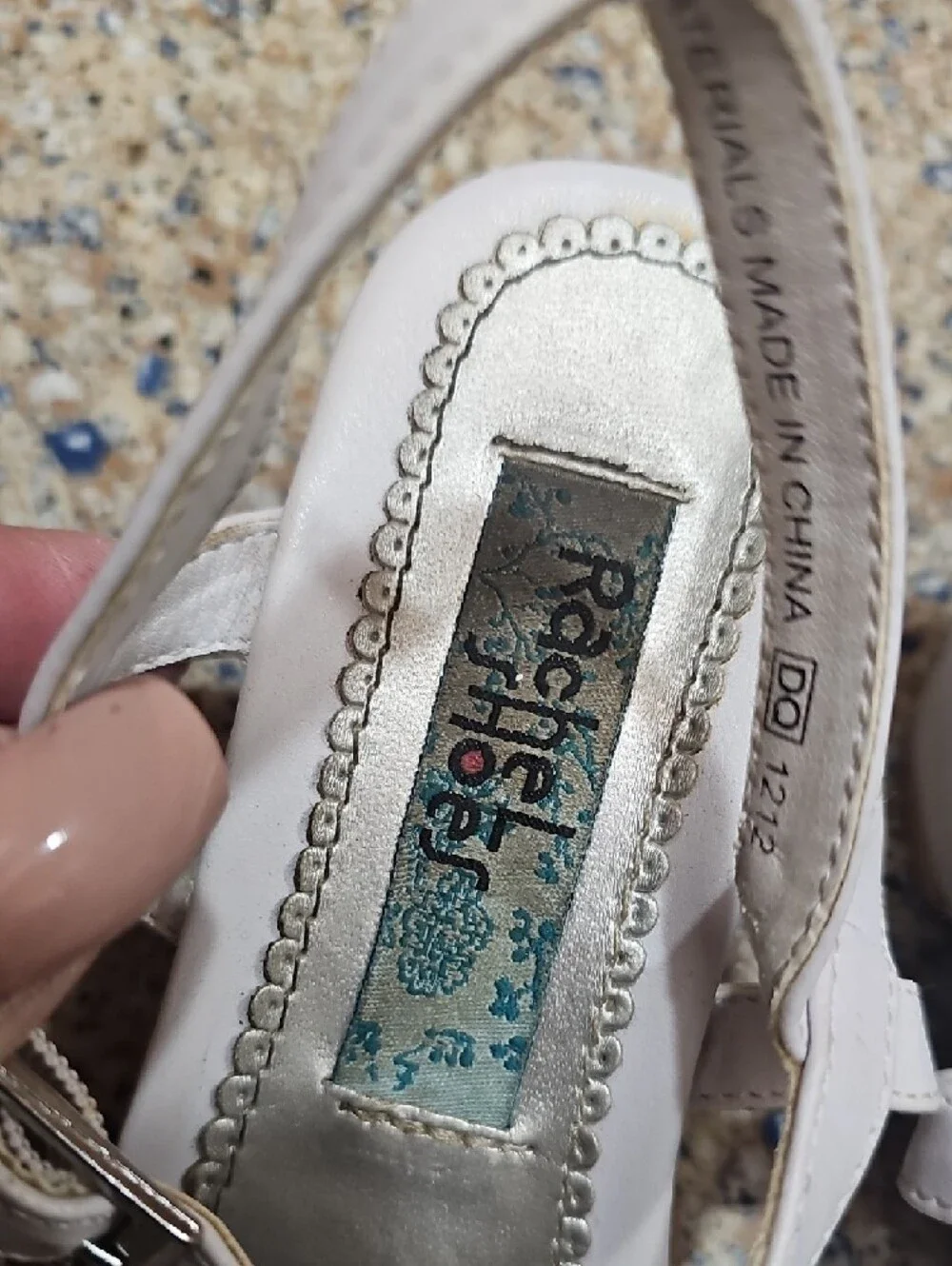 Rachel Shoes White Girls Floral Strap Sandals Size 2
